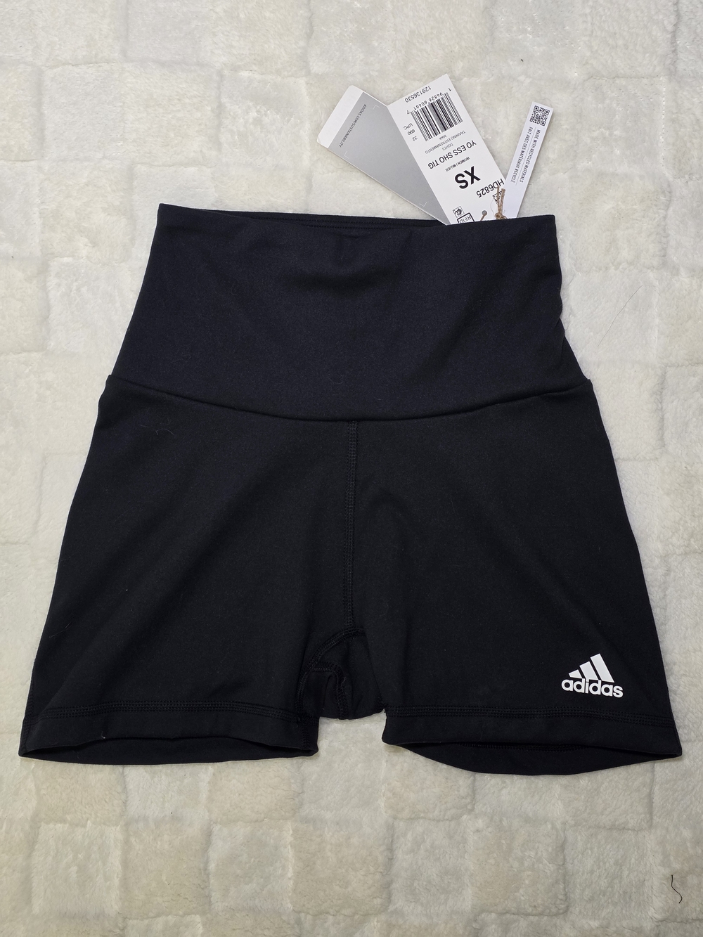 ADIDAS YOGA ESSENTIALS SHORT TIGHTS BLACK SIZE EXTRA SMALL NWT